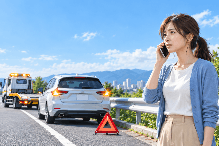 車が故障したらどうする？安全確保・連絡先・レッカーまでの対応を解説